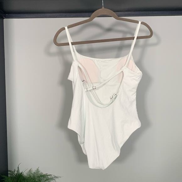 Andie The Jetties One Piece Ribbed White Size M NWOT - Picture 11 of 14